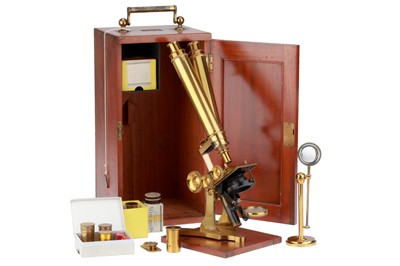 Lot 318 - Browning, John, Compound Binocular Microscope