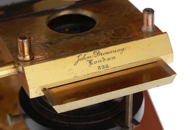 Lot 318 - Browning, John, Compound Binocular Microscope