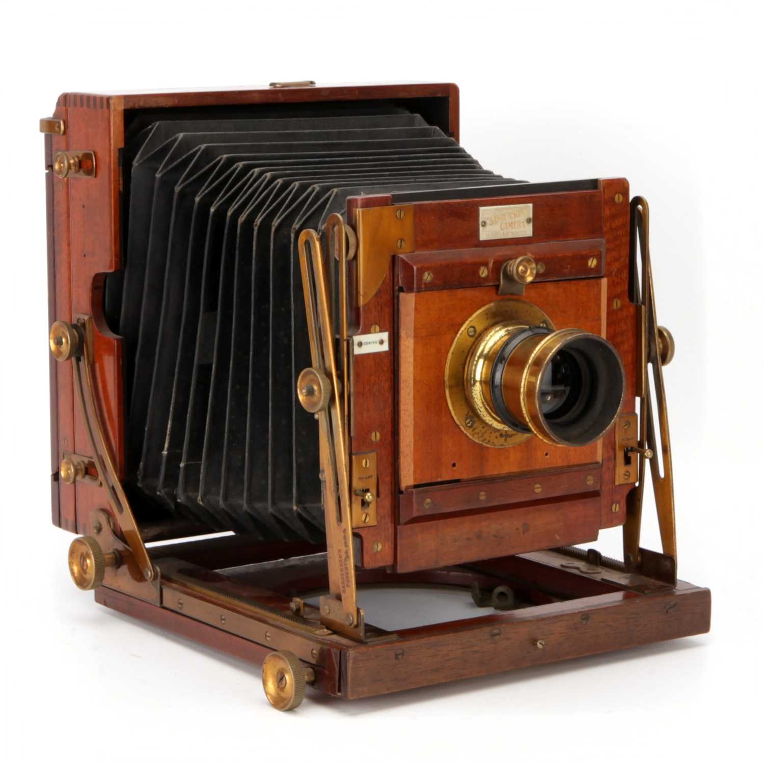 Lot 266 - A Sanderson Regular Half Plate Mahogany Field Camera