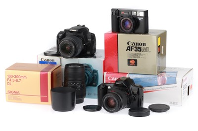 Lot 300 - A Selection of Cameras and Lenses