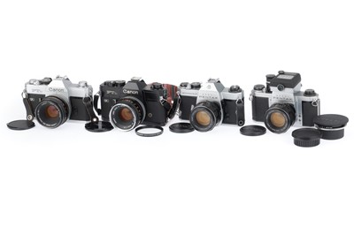 Lot 297 - A Selection of 35mm SLR Cameras