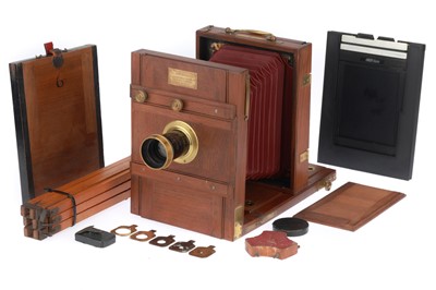 Lot 213 - A J. Reygondaud, Paris, 5x7 inch Tailboard Camera