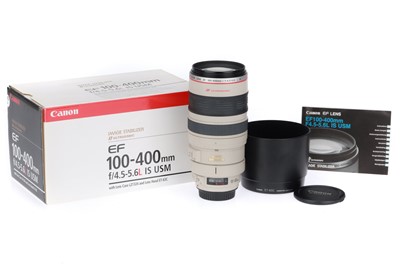 Lot 279 - A Canon EF f/4.5-5.6L 100-400mm IS USM Lens