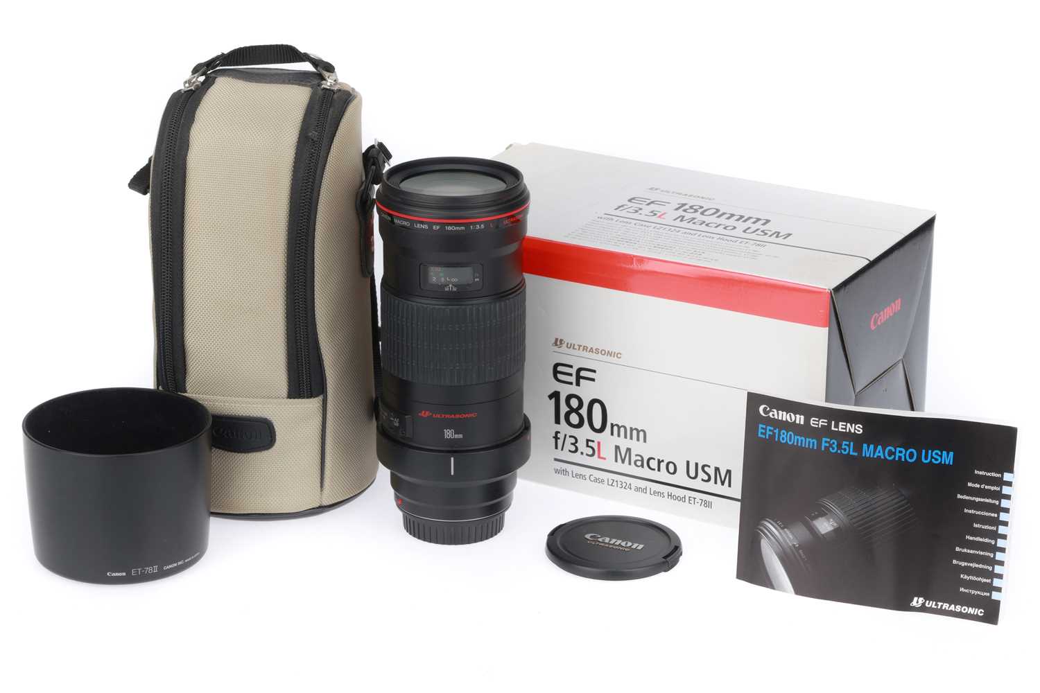 Lot 281 - A Canon EF f/3.5 L 180mm USM Macro Lens