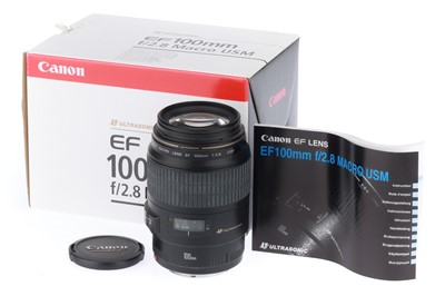 Lot 271 - A Canon EF f/2.8 100mm Ultrasonic Lens