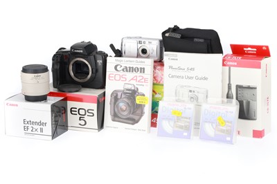 Lot 87 - A Selection of Canon Cameras and Accessories
