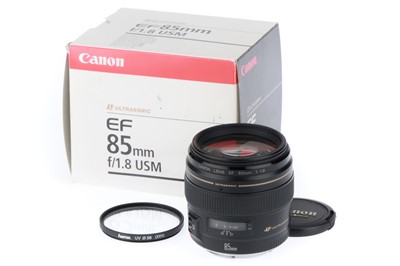 Lot 274 - A Canon EF 1f/1.8 85mm USM Lens