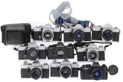 Lot 32 - A Selection of Praktica SLR Cameras