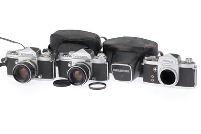 Lot 34 - A Group of Miranda SLR Cameras