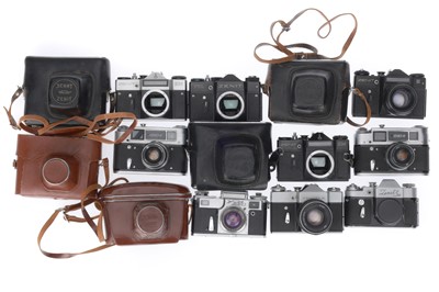 Lot 38 - A Group of Soviet 35mm Cameras