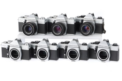 Lot 42 - A Group of Praktica SLR Cameras