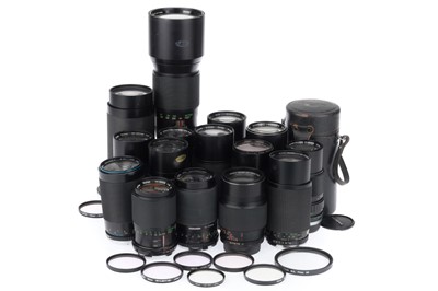 Lot 234 - A Group of OM Mount Telephoto Lenses