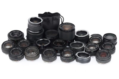 Lot 235 - A Group of OM Mount Lenses and Teleconverters