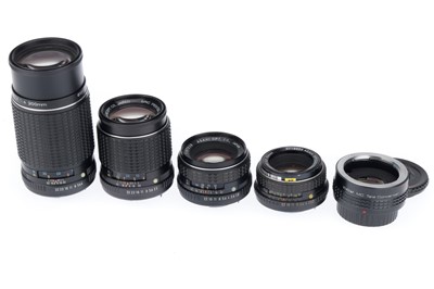 Lot 244 - A Group of Pentax K-mount Lenses