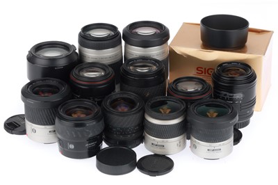 Lot 24 - A Selection of Minolta A-Mount Lenses