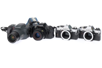Lot 110 - A Group of Olympus 35mm Cameras