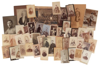 Lot 507 - A Large Collection of CDV Military Portraits, Bucharst, Romania