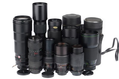 Lot 246 - A Selection of M42 Telephoto Lenses