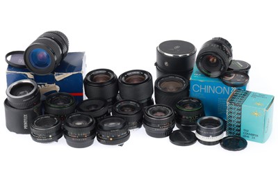 Lot 411 - A Selection of K-mount Lenses