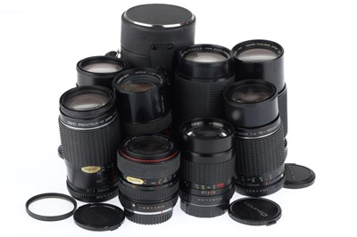 Lot 245 - A Selection of K-mount Lenses