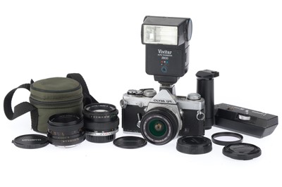 Lot 109 - An Olympus OM-1 Camera Outfit