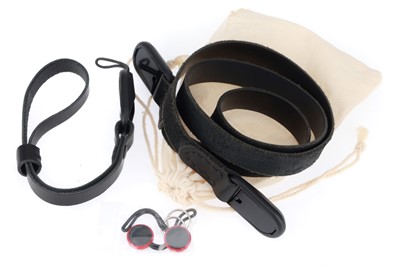 Lot 417 - A Clever Supply Co. Leather Camera Strap & Wrist Strap