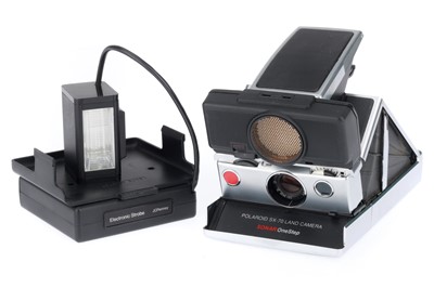 Lot 216 - A Polaroid SX-70 Sonar OneStep Land Camera