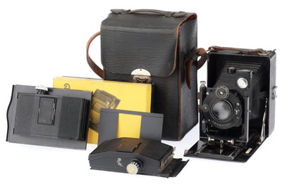 Lot 139 - A Voigtlander Bergheil Folding Plate Camera