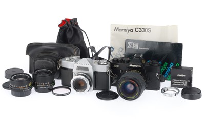 Lot 56 - A Pair of Mamiya SLR Cameras
