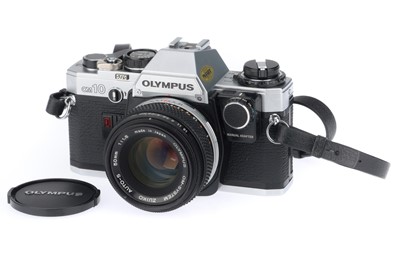 Lot 114 - An Olympus OM-10 35mm SLR Camera