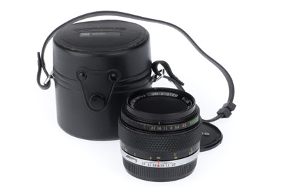 Lot 312 - An Olympus Zuiko f/3.5 50mm Auto-Macro Lens
