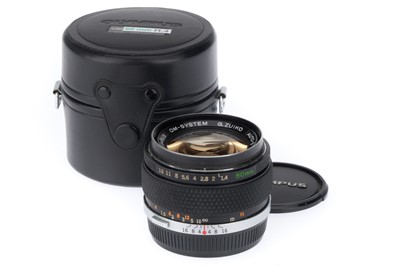 Lot 319 - An Olympus Zuiko f/1.4 50mm Auto-S Lens