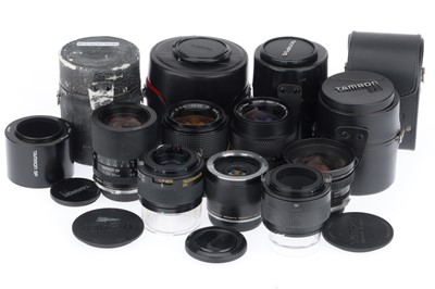Lot 327 - A Group of OM-mount Lenses