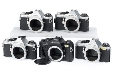 Lot 123 - A Group of Pentax ME Super SLR Cameras
