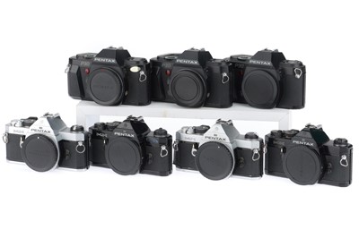 Lot 125 - A Group of Pentax P30 and MX SLR Cameras