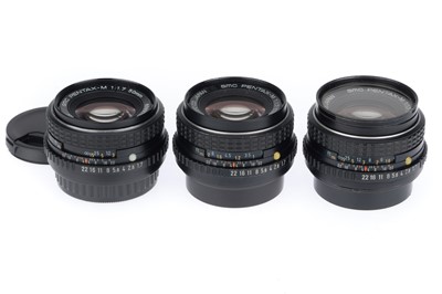 Lot 336 - A Group of Pentax f/1.7 50mm Lenses