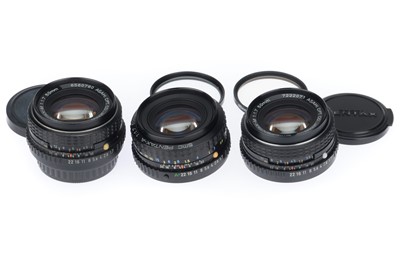 Lot 337 - A Group of Pentax f/1.7 50mm Lenses
