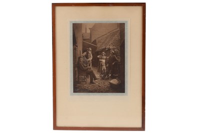 Lot 56 - Frank Meadows Sutcliffe "A Bit of News", Signed.