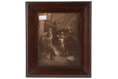 Lot 55 - Frank Meadows Sutcliffe "A Bit of News" Large, Signed Print