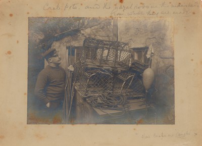 Lot 63 - Frank Meadow Sutcliffe "How Crabs are Caught" Signed Silver Print