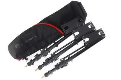 Lot 480 - 3 Manfrotto 098SHB Studio Lighting Support Booms