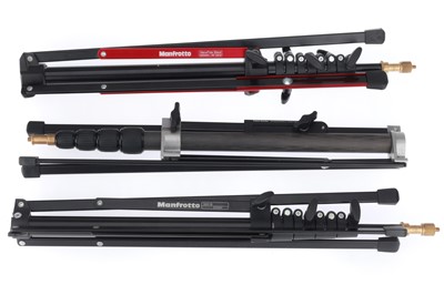 Lot 483 - 2 Manfrotto NanoPole Stands & a Phottix Padat Carbon 200