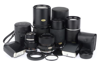Lot 286 - A Group of OM Mount Lenses