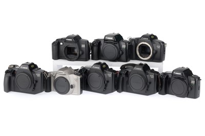 Lot 97 - A Group of Canon Auto Focus SLR Cameras