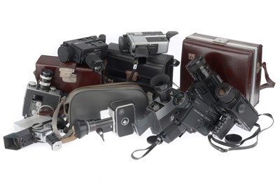 Lot 349 - A Tray of Bolex Cine Cameras