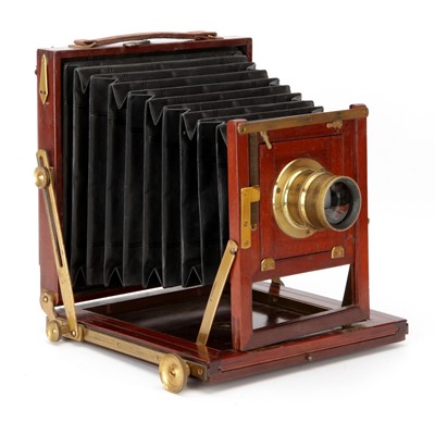 Lot 271 - A Westminster Photographic Exchange Ltd Half Plate Mahogany Field Camera