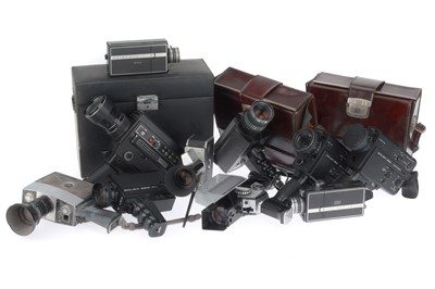 Lot 354 - A Tray of Bolex Cine Cameras