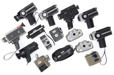 Lot 358 - A Tray of Eumig Cine Cameras