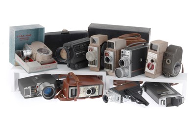 Lot 355 - A Tray of Bell and Howell Cine Cameras