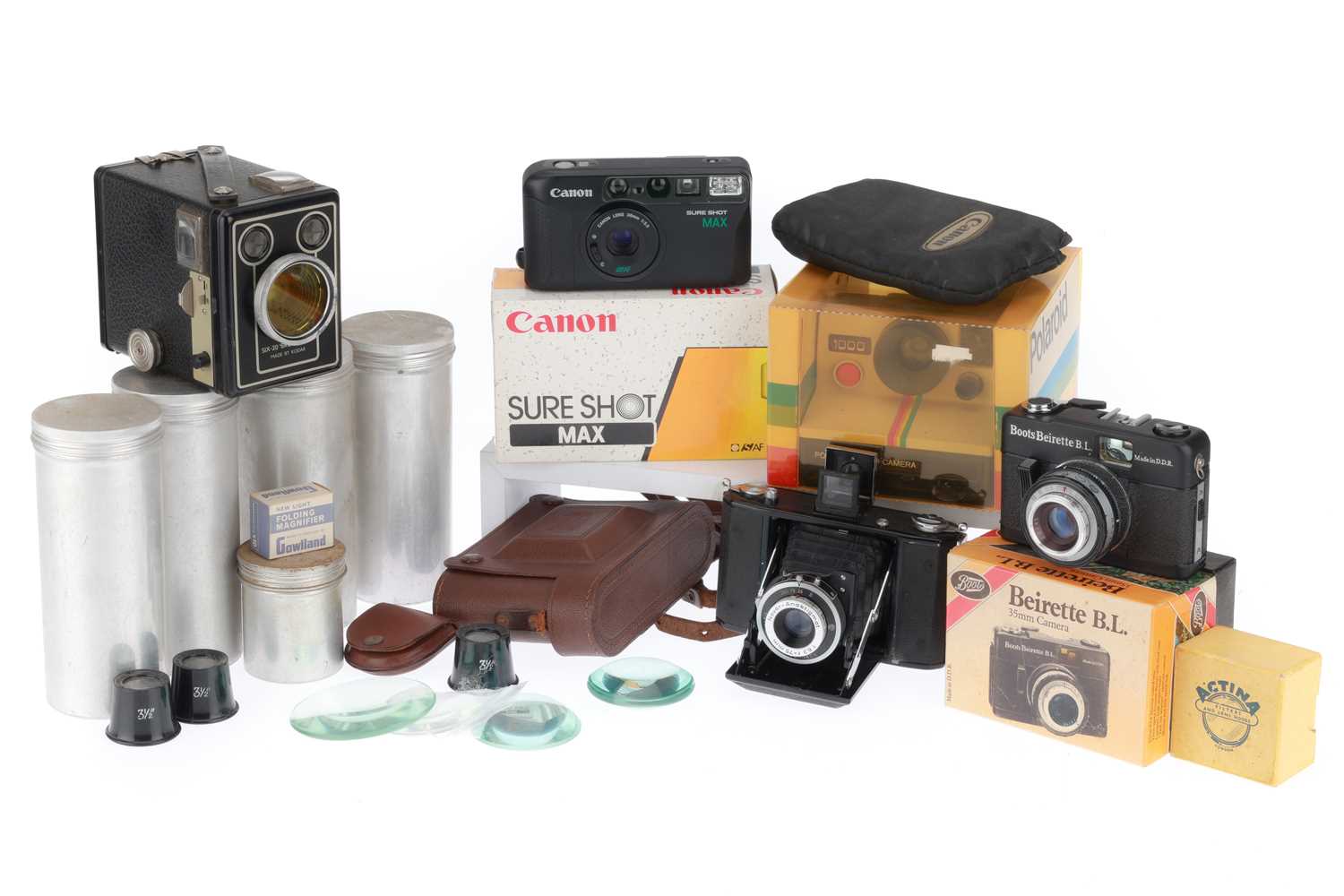 Lot 208 - A Selection of Cameras and Invoices,